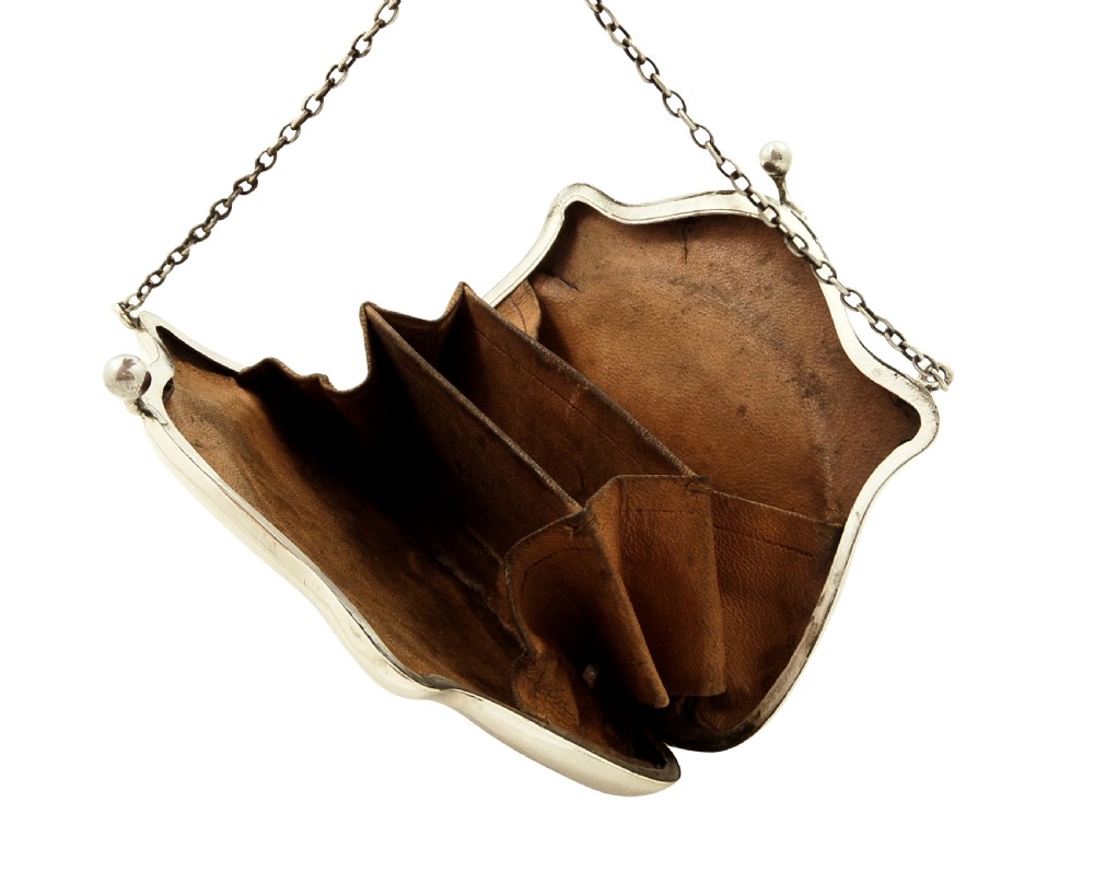 Antique Sterling Silver Purse 1917 View III