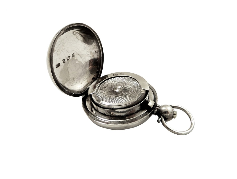 Antique Edwardian Sterling Silver Sovereign Case 1905 View III