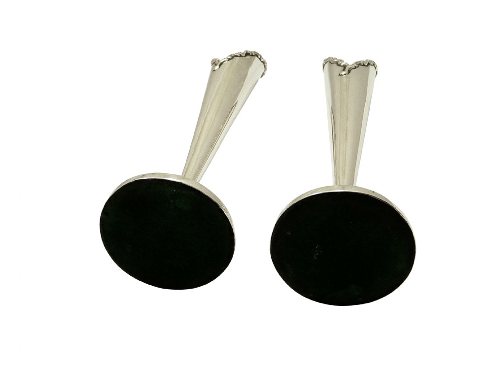 Pair of Antique Art Nouveau Sterling Silver 8