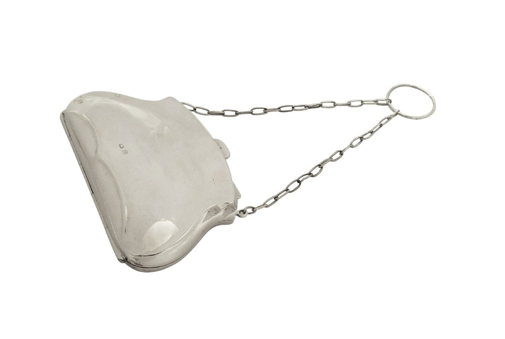 Antique Sterling Silver Purse 1912 View V