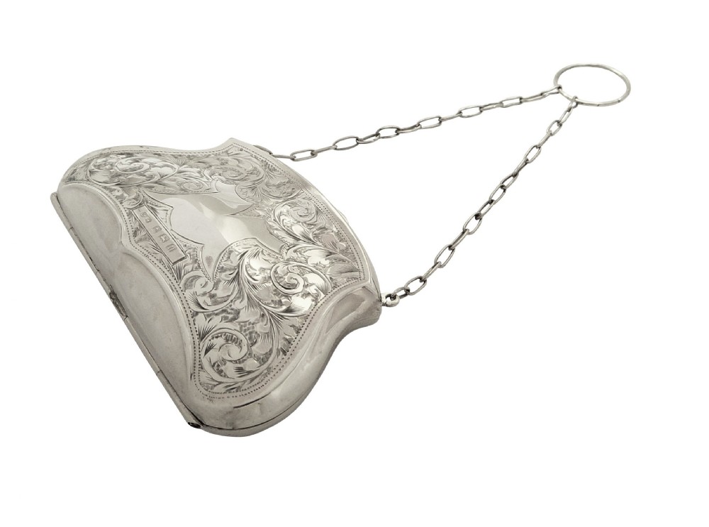Antique Sterling Silver Purse 1912 View VI