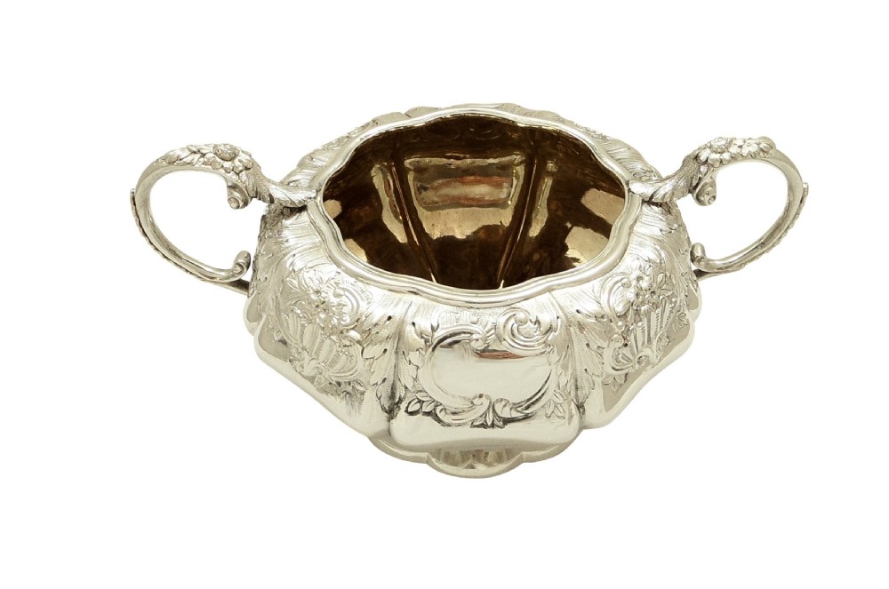 Antique Georgian Sterling Silver 2 Handle Bowl 1827 View VIII