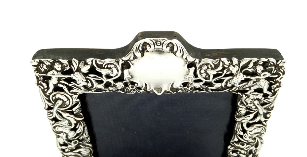 Antique Victorian Sterling Silver Photo Frame 1900 View II