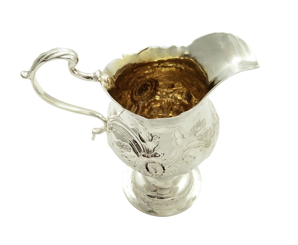Antique Georgian Sterling Silver Jug 1767 View VI