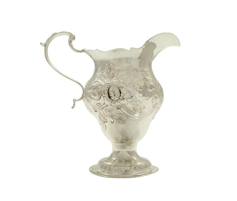 Antique Georgian Sterling Silver Jug 1767 View VII