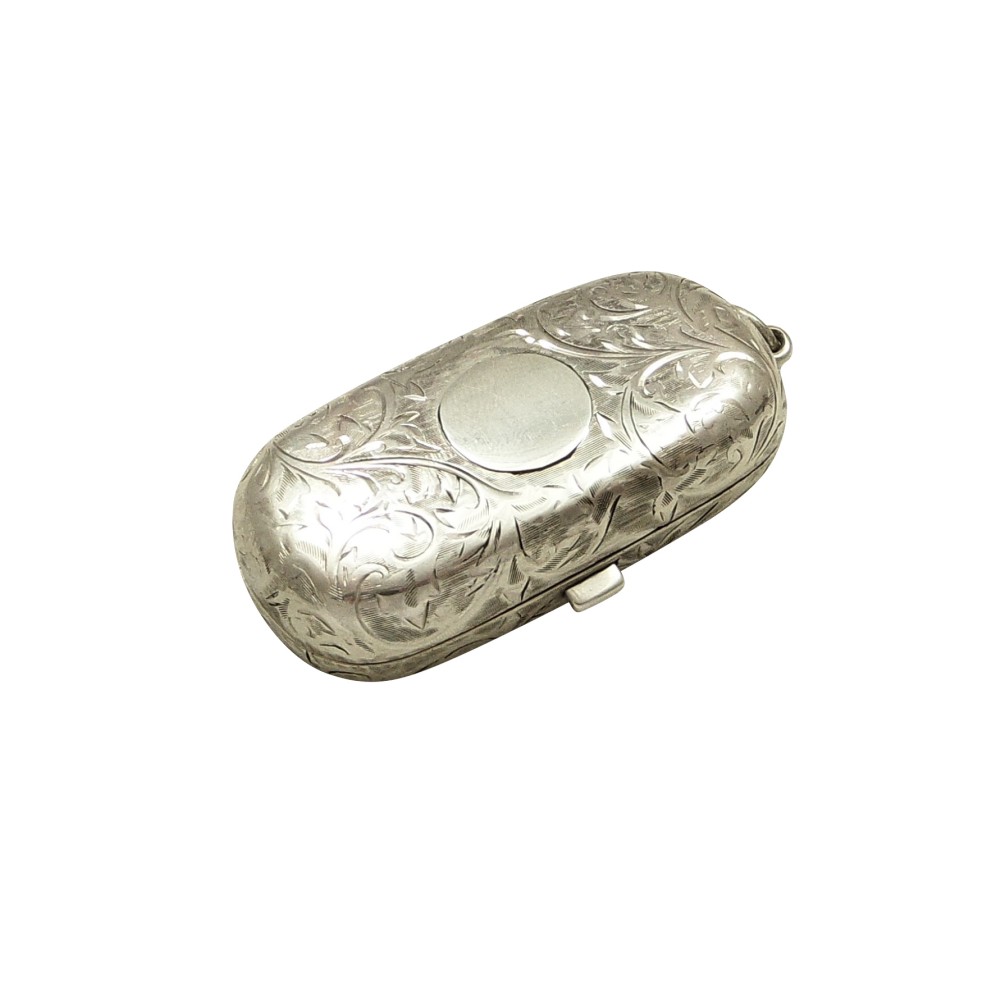 Antique Sterling Silver Double Sovereign Case 1913
