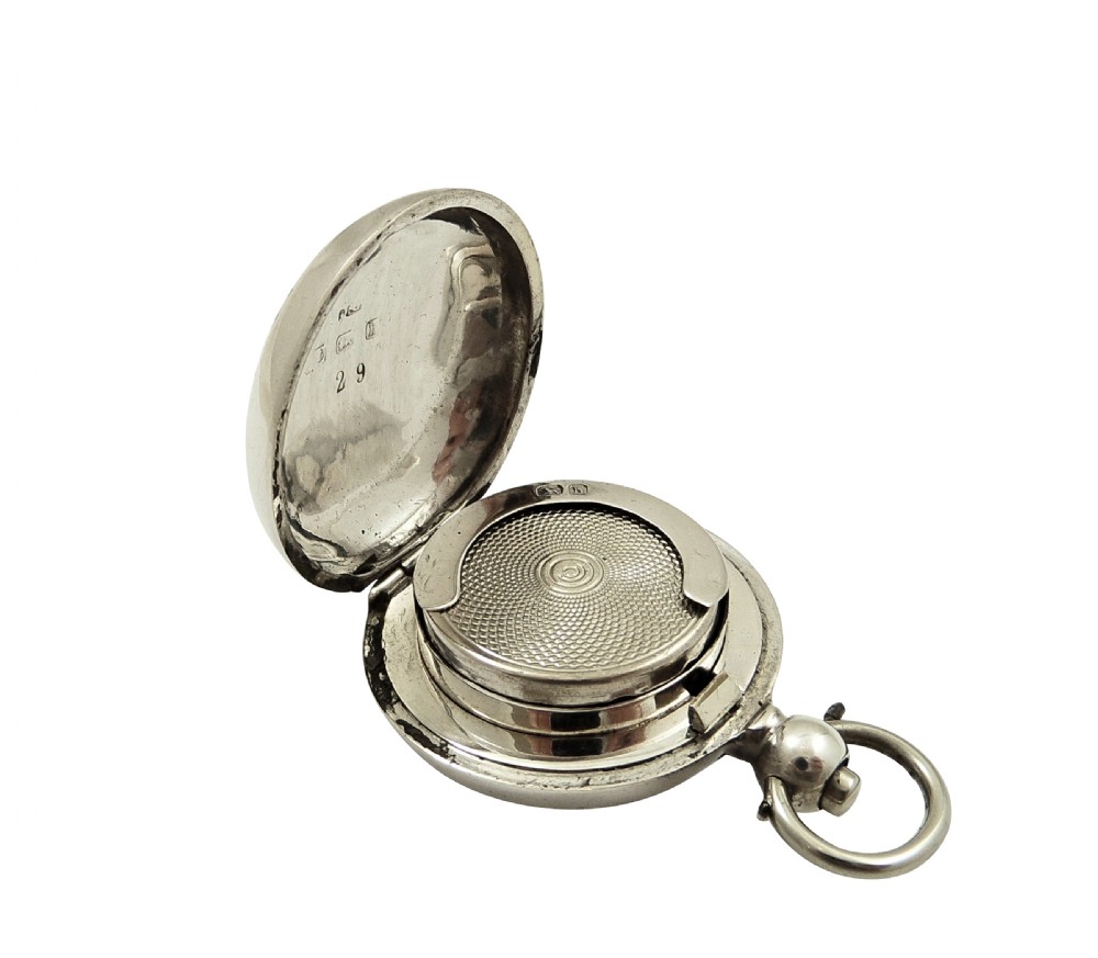Antique Edwardian Sterling Silver Sovereign Case 1907 View V