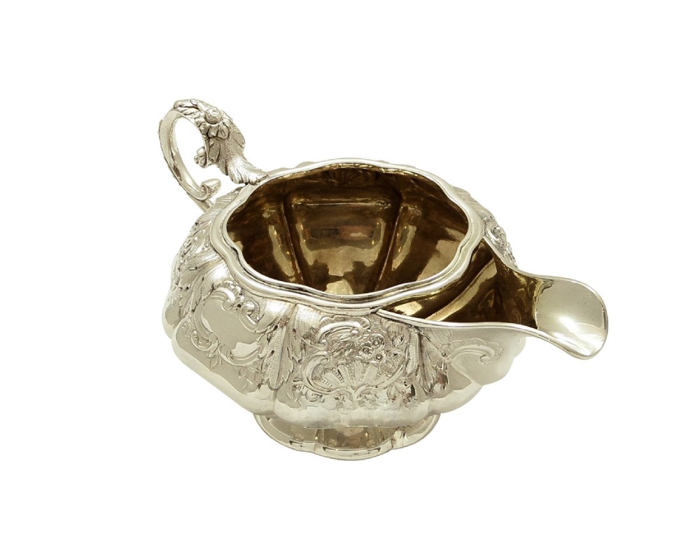Antique Georgian Sterling Silver Jug 1827 View IV
