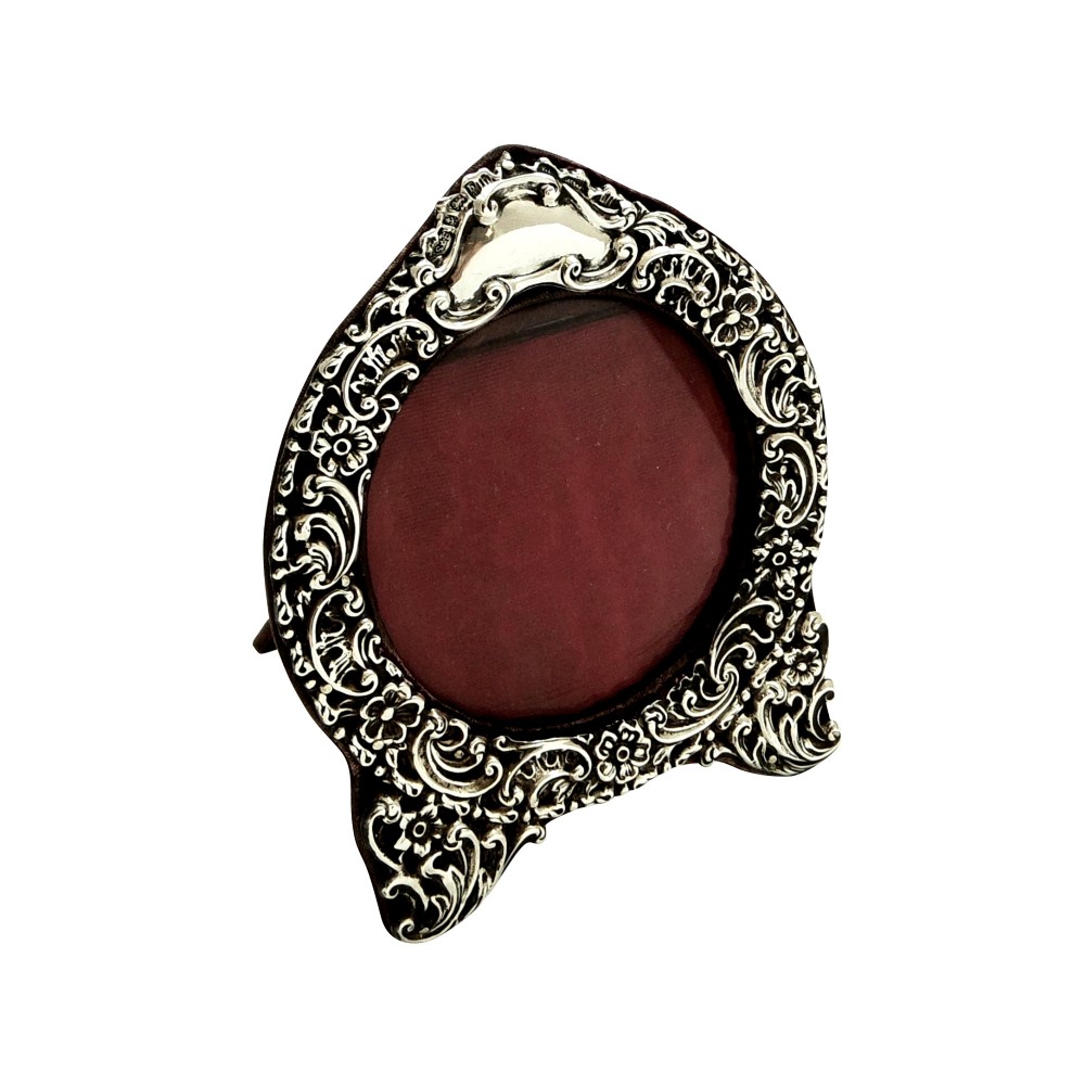Antique Edwardian Sterling Silver Photo Frame 1901