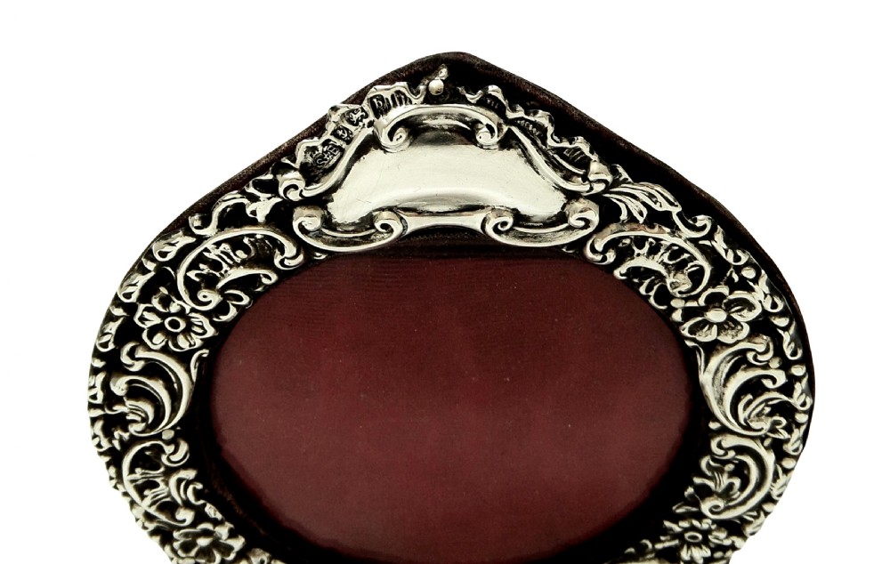 Antique Edwardian Sterling Silver Photo Frame 1901 View II