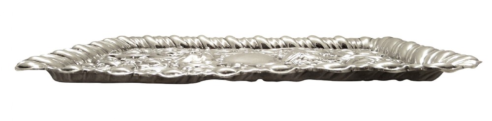 Antique Edwardian Sterling Silver 'Birds' Dressing Tray 1906 View VI