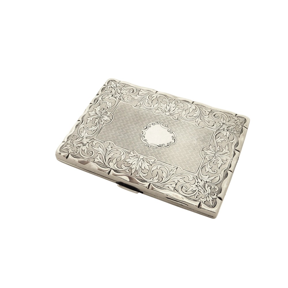 Antique Victorian Silver Calling Card Case 1862
