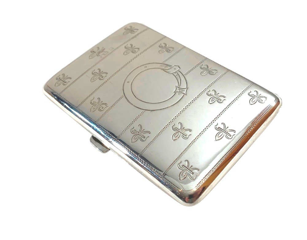 Antique Edwardian Sterling Silver Card Case / Aide Memoire 1910 View IX