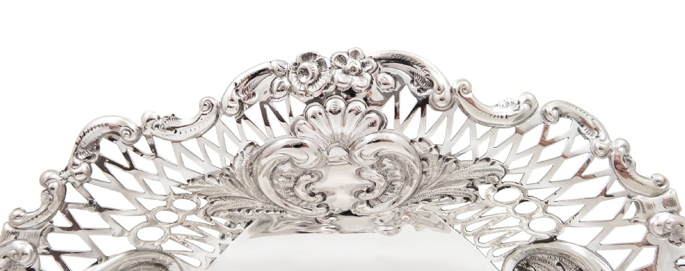 Pair of Antique Victorian Sterling Silver 7 1/2