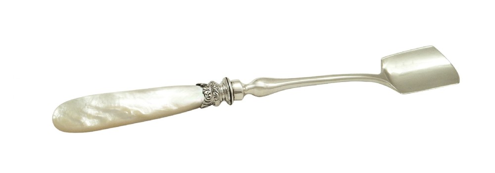 Antique Georgian Sterling Silver Stilton / Cheese Scoop 1827 View VI