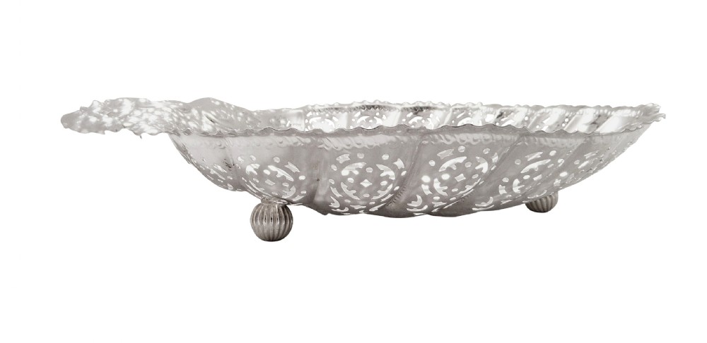 Antique Edwardian Sterling Silver Shell Dish 1905 View VIII