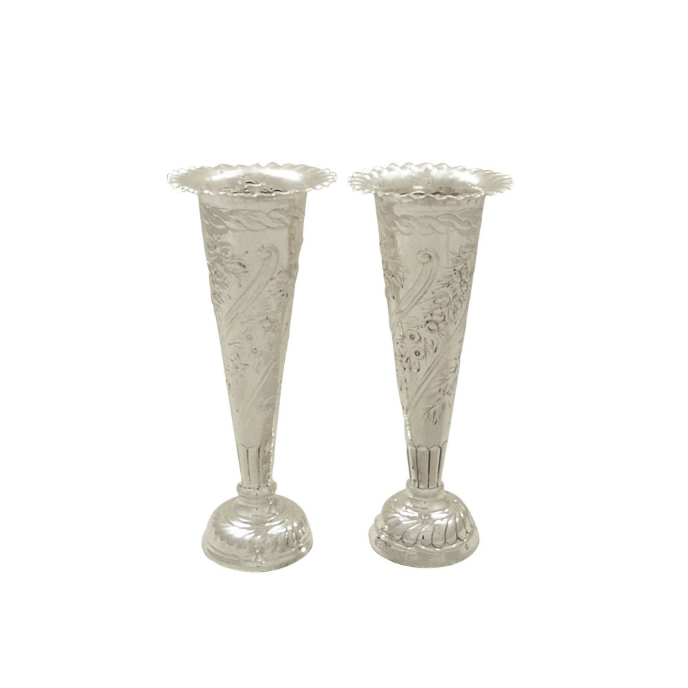 Pair of Antique Victorian Sterling Silver 5 1/4