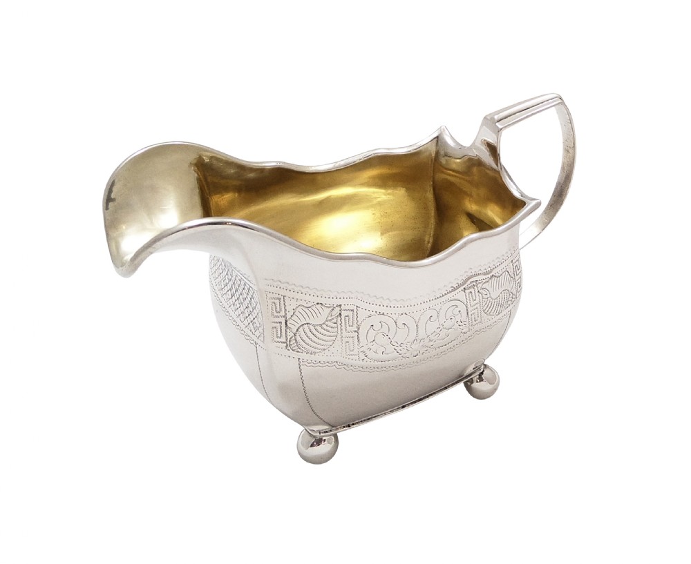 Antique Georgian Irish Sterling  Silver Jug - Dublin 1808 View II