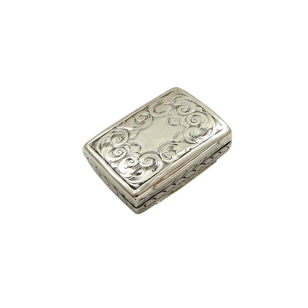Antique Victorian Sterling Silver Vinaigrette 1841