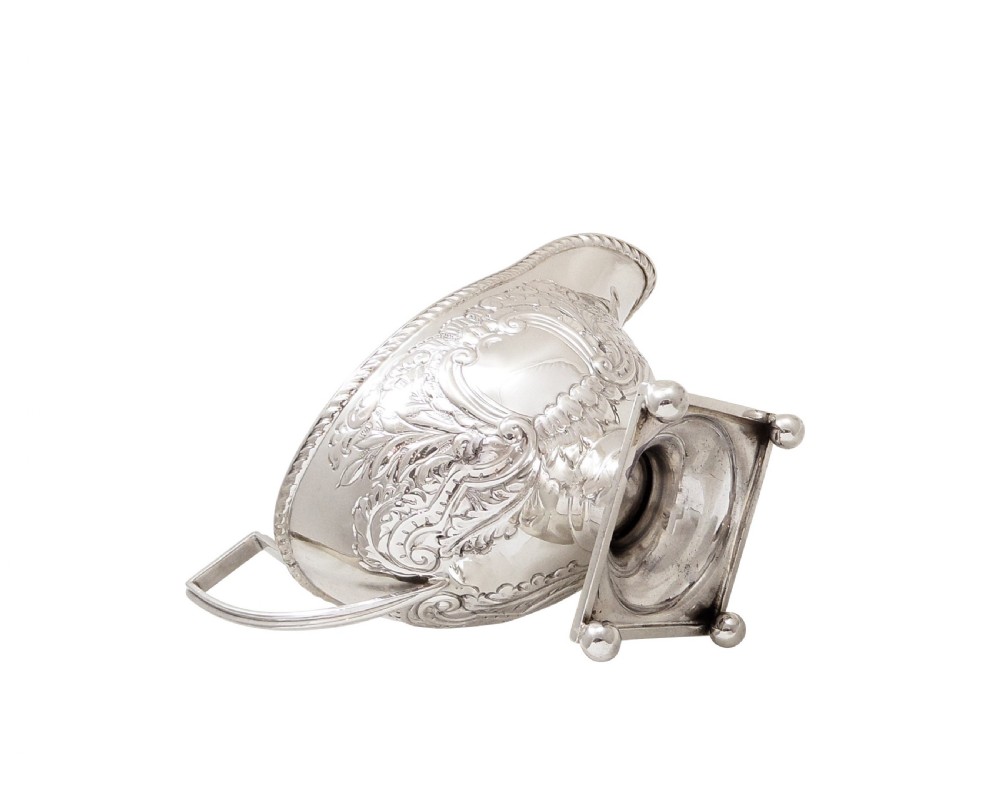 Antique Edwardian Sterling Silver Jug & Bowl 1907 View VII
