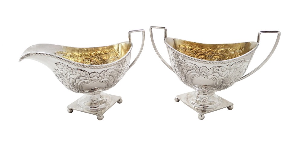Antique Edwardian Sterling Silver Jug & Bowl 1907 View X