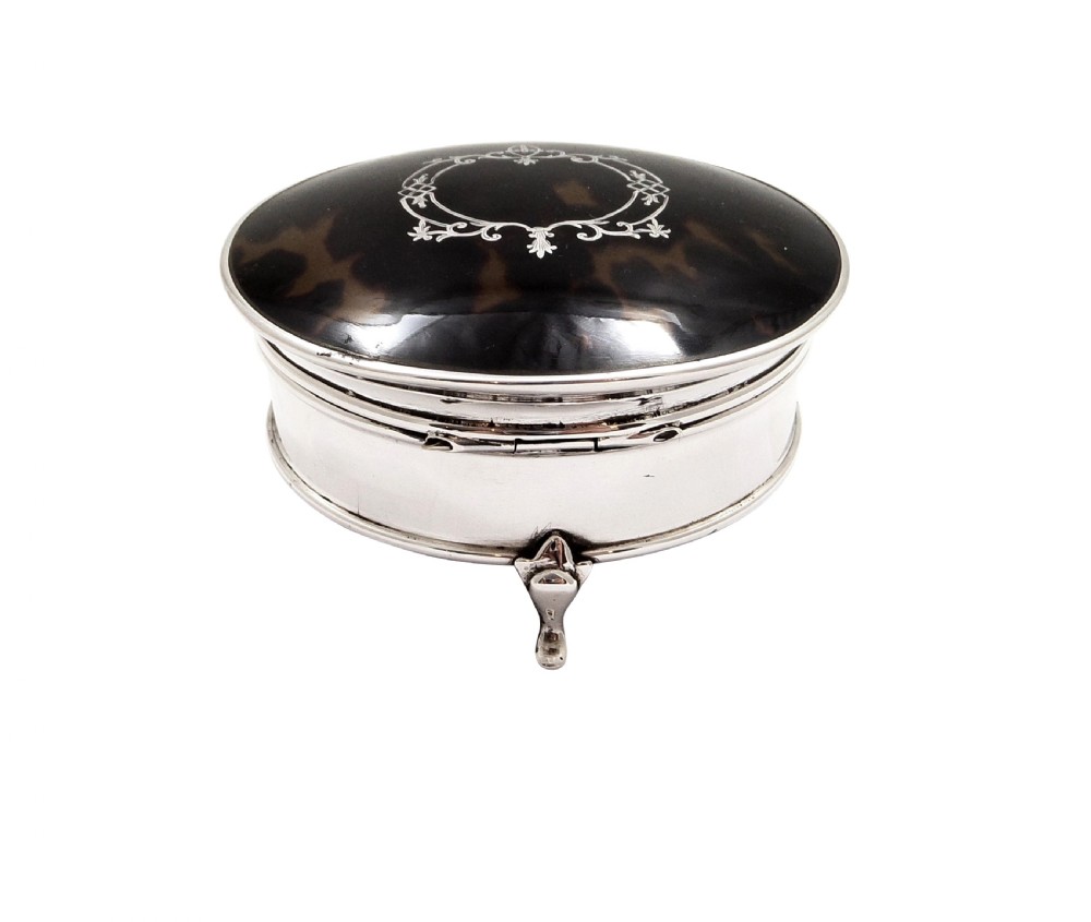 Antique Sterling Silver & Tortoiseshell 3 1/2