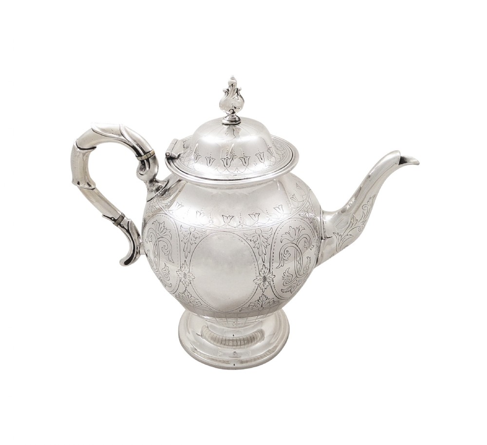 Antique Victorian Sterling Silver Teapot 1874 View XI