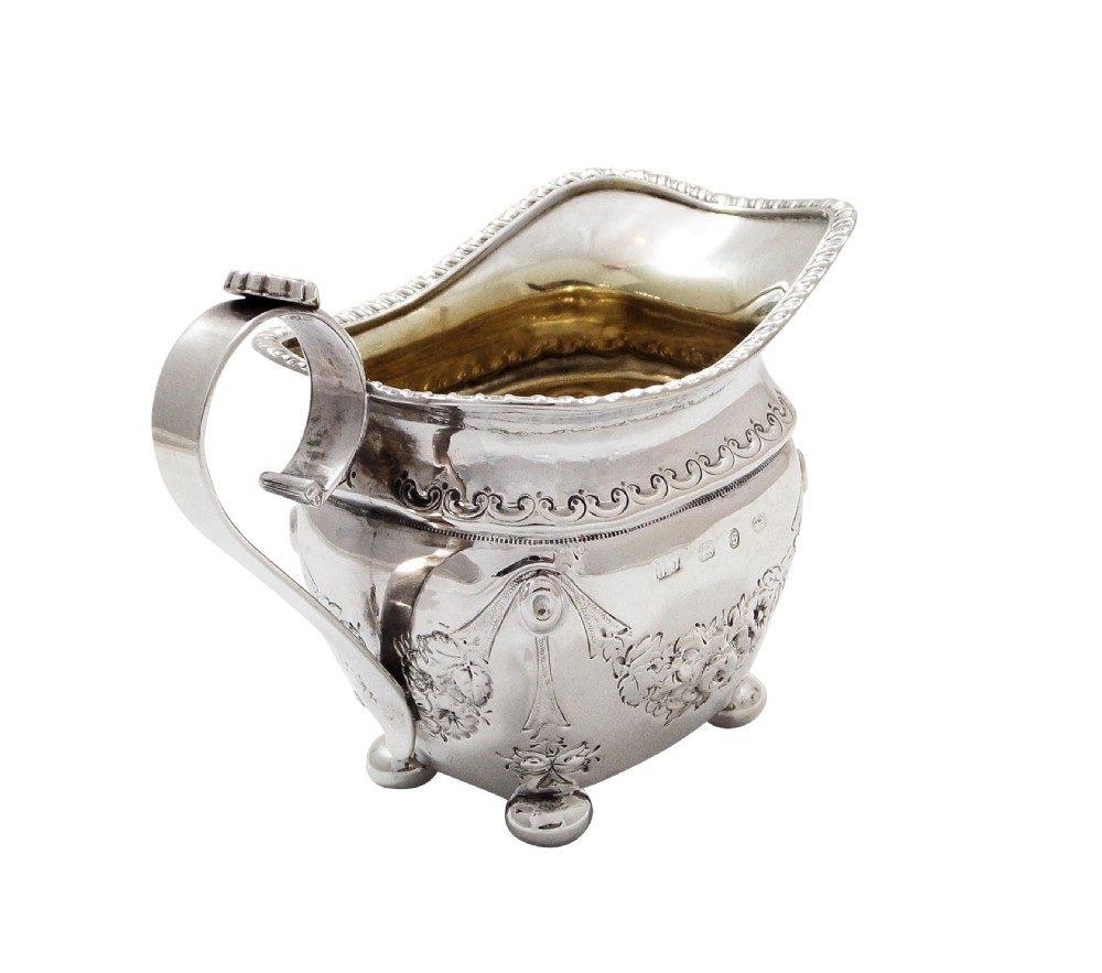 Antique Victorian Sterling Silver Jug 1892 View V