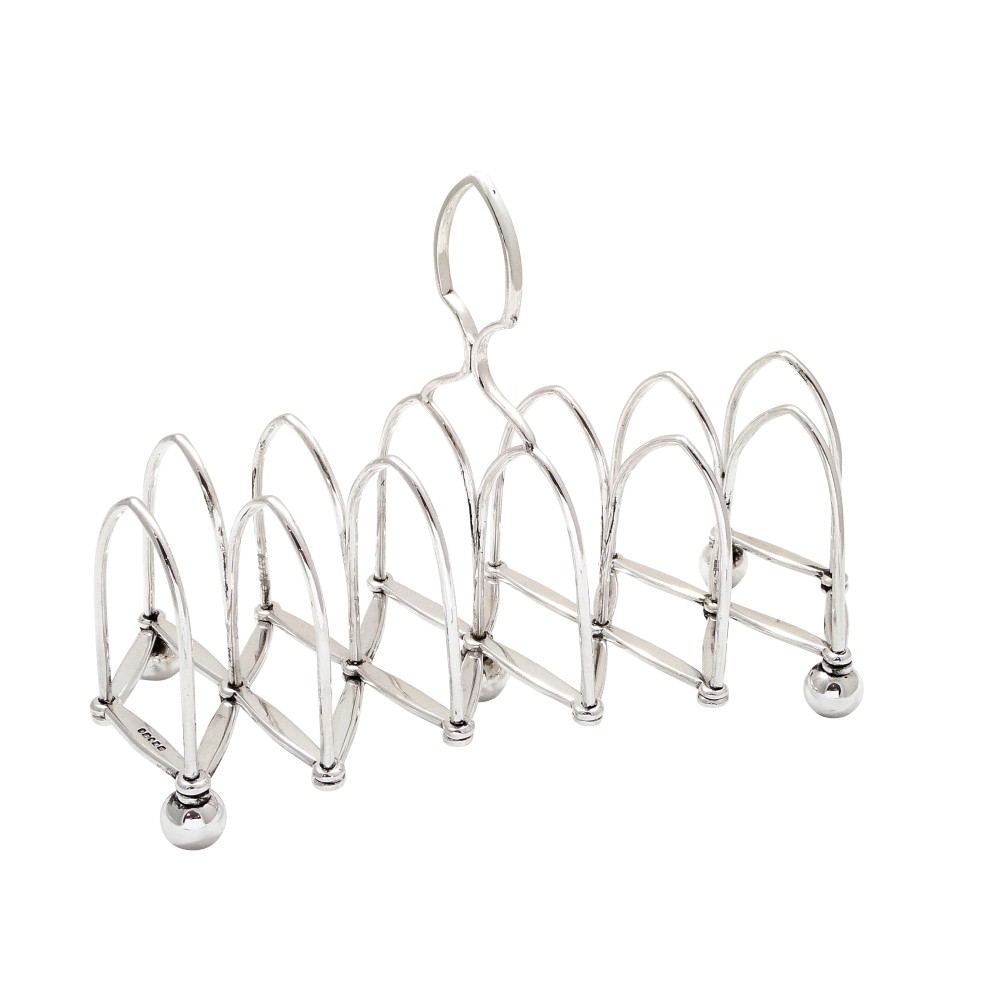 Antique Victorian Silver Plated Expanding Toast Rack c1880