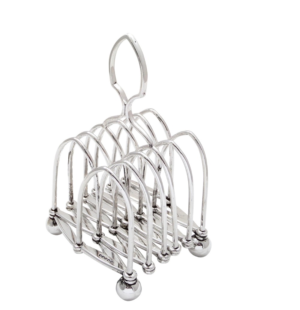 Antique Victorian Silver Plated Expanding Toast Rack c1880 View VII