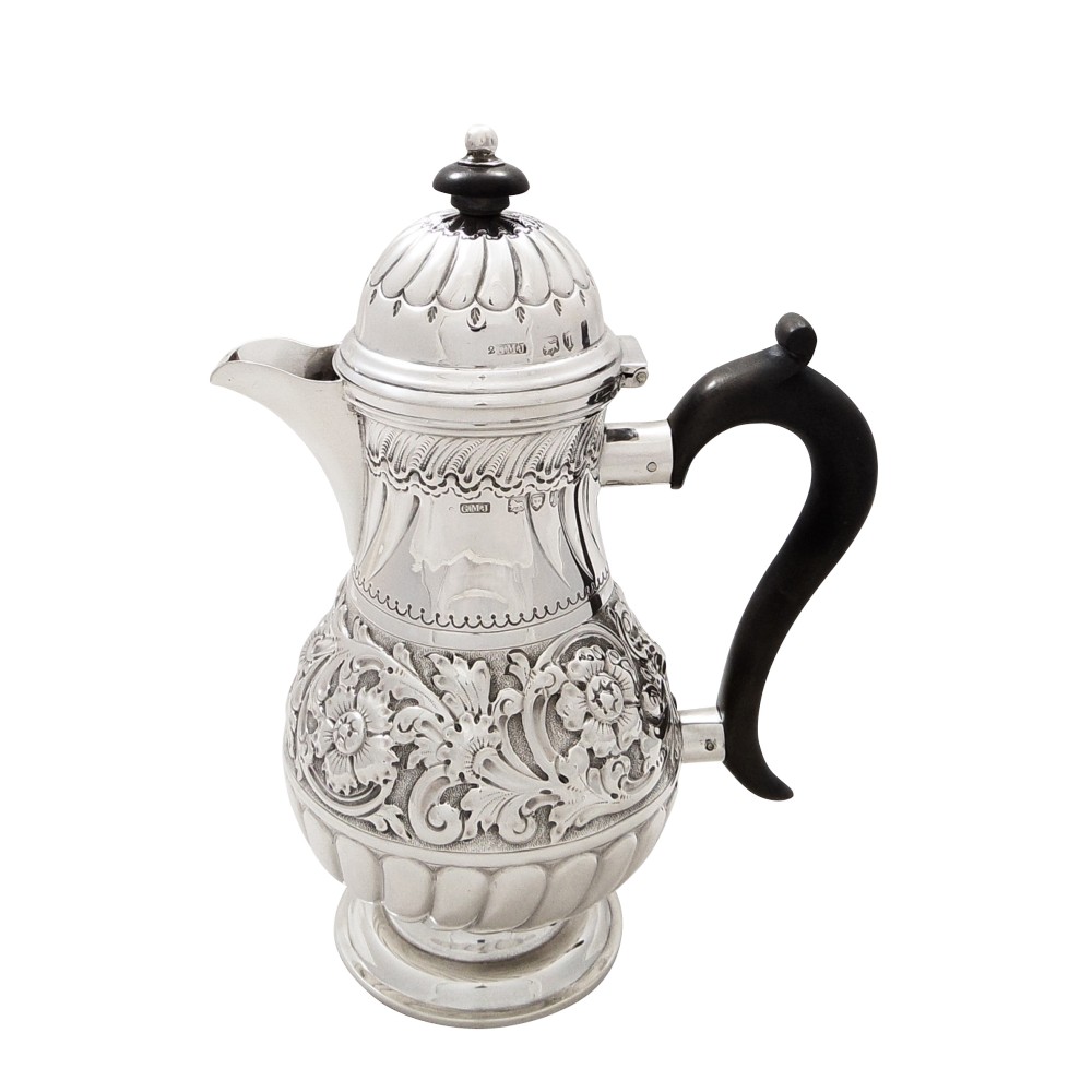 Antique Victorian Sterling Silver Water Pot / Jug 1894