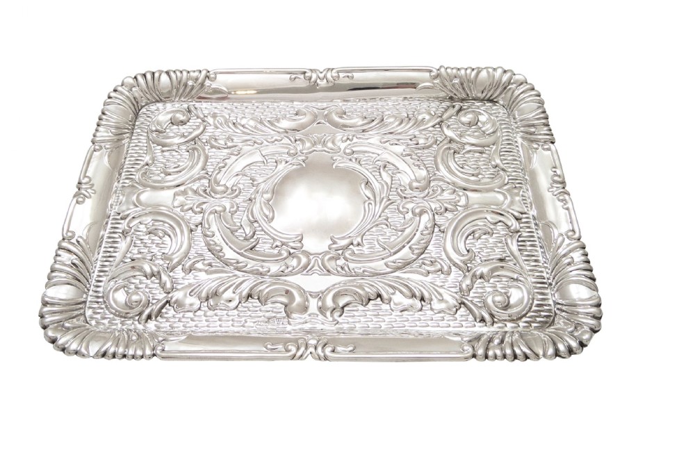Antique Edwardian Sterling Silver Dressing Tray 1905 View VI