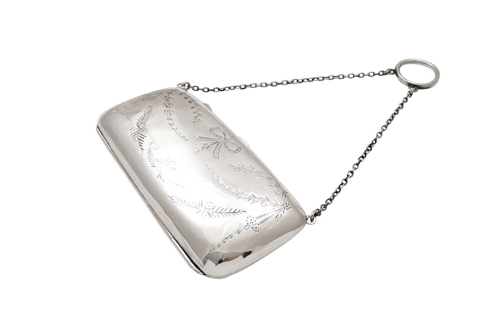Antique Sterling Silver Purse 1919 View VI