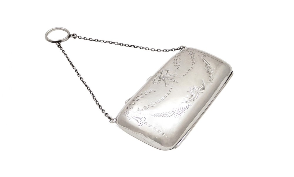 Antique Sterling Silver Purse 1919 View X