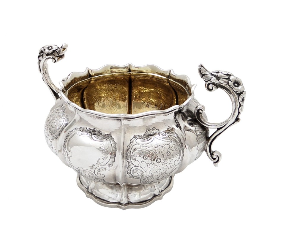 Antique Georgian Sterling Silver 2 Handle Bowl 1827 View VI
