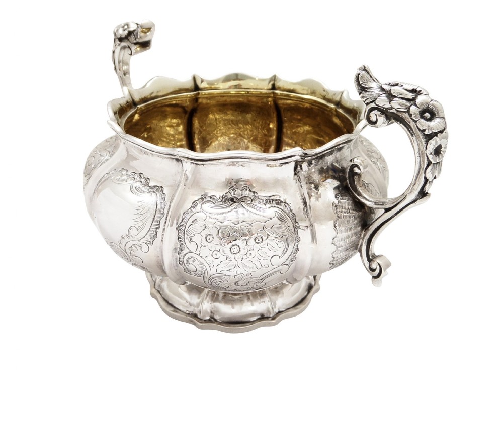 Antique Georgian Sterling Silver 2 Handle Bowl 1827 View X