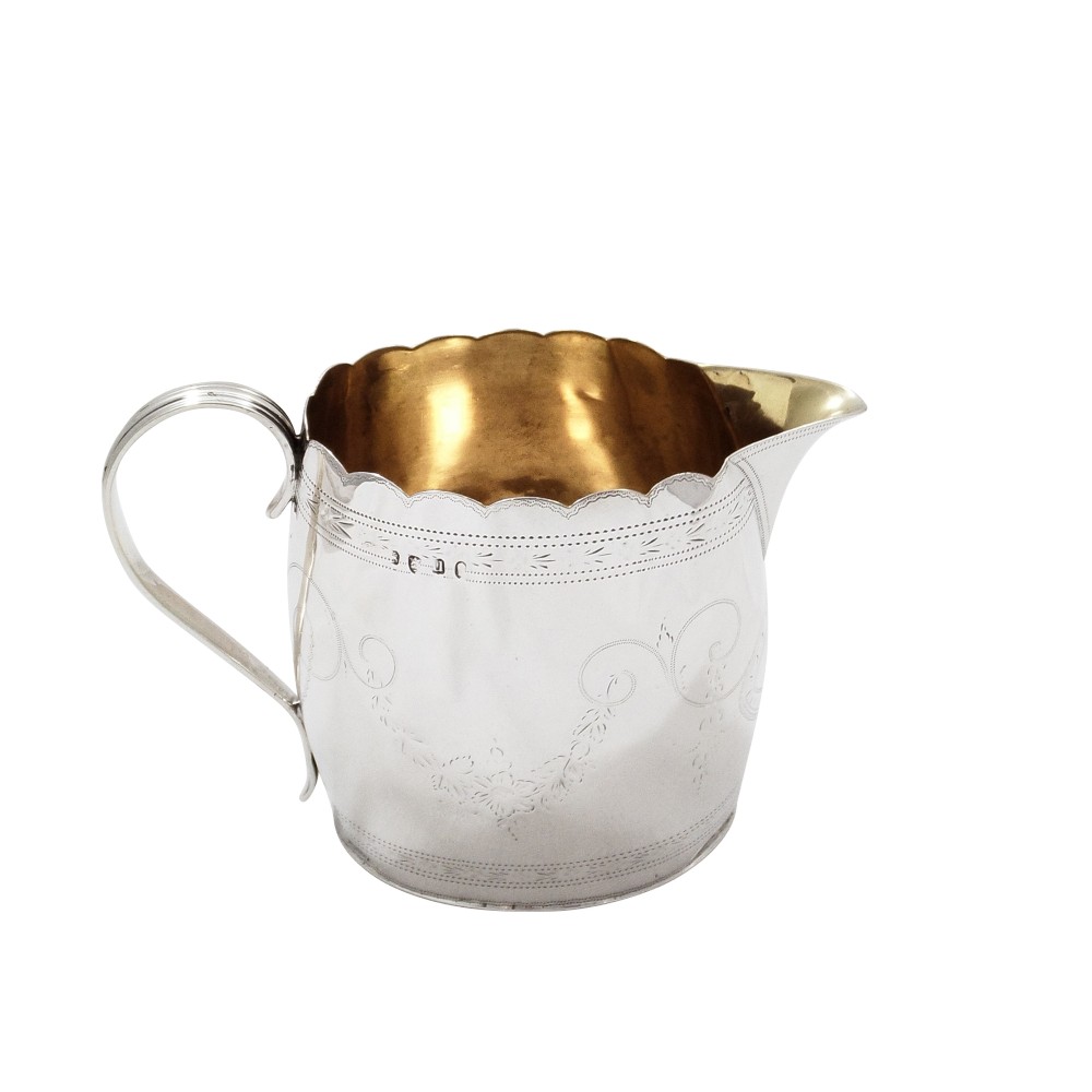 Antique Georgian Sterling Silver Jug 1795