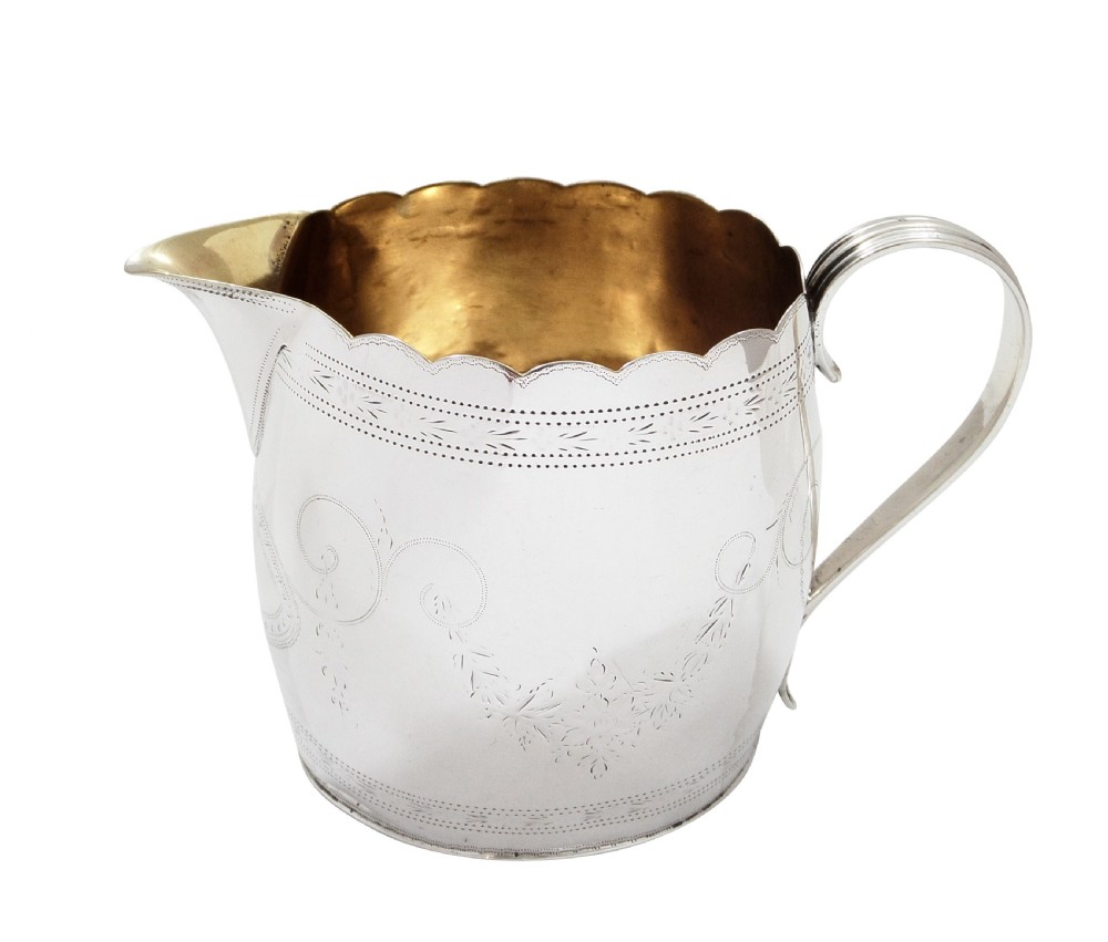 Antique Georgian Sterling Silver Jug 1795 View VI