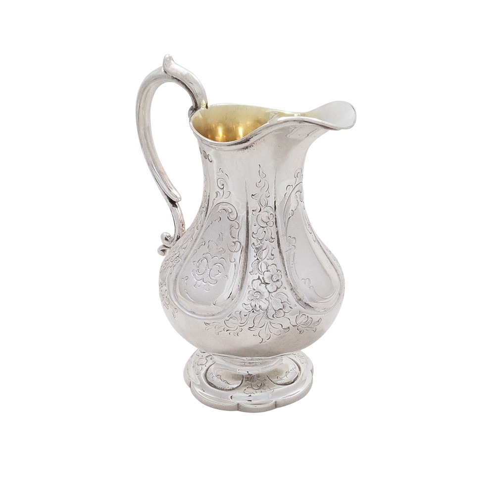 Antique Victorian Sterling Silver Jug 1854