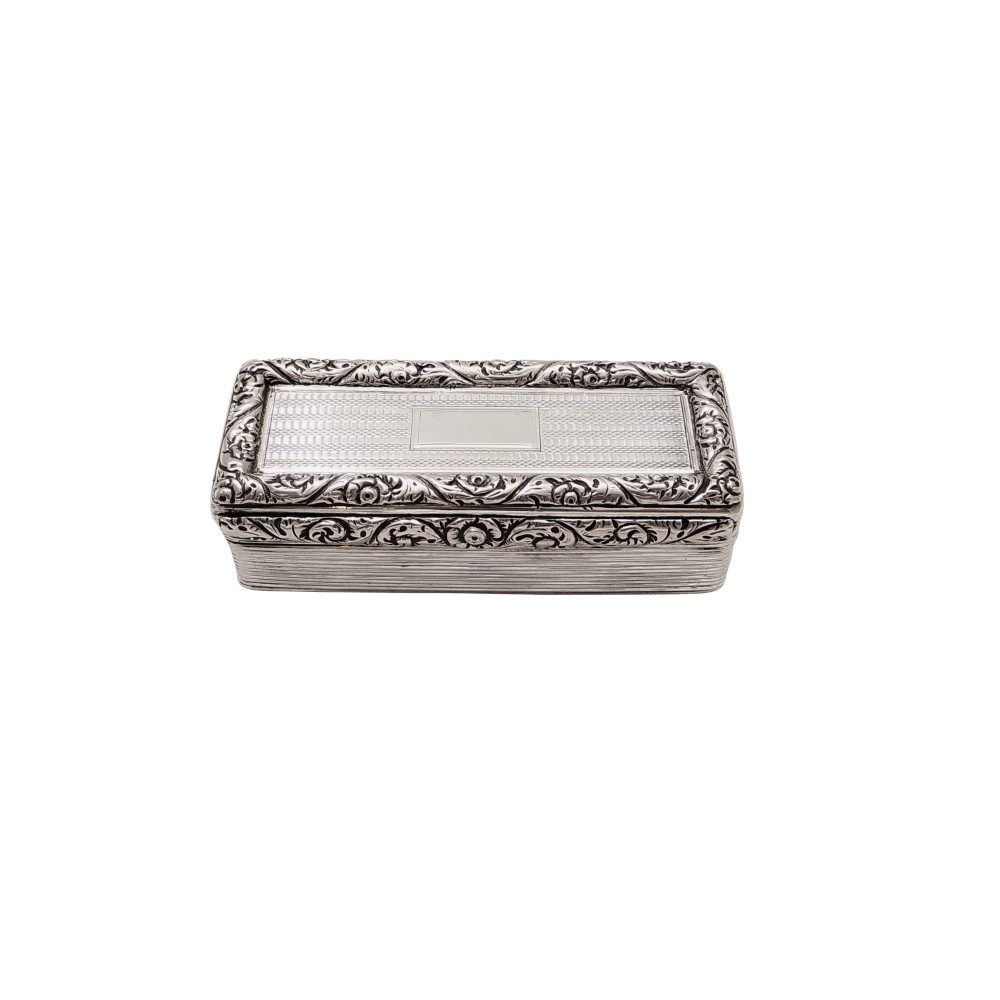 Antique Georgian Sterling Silver Snuff Box 1827
