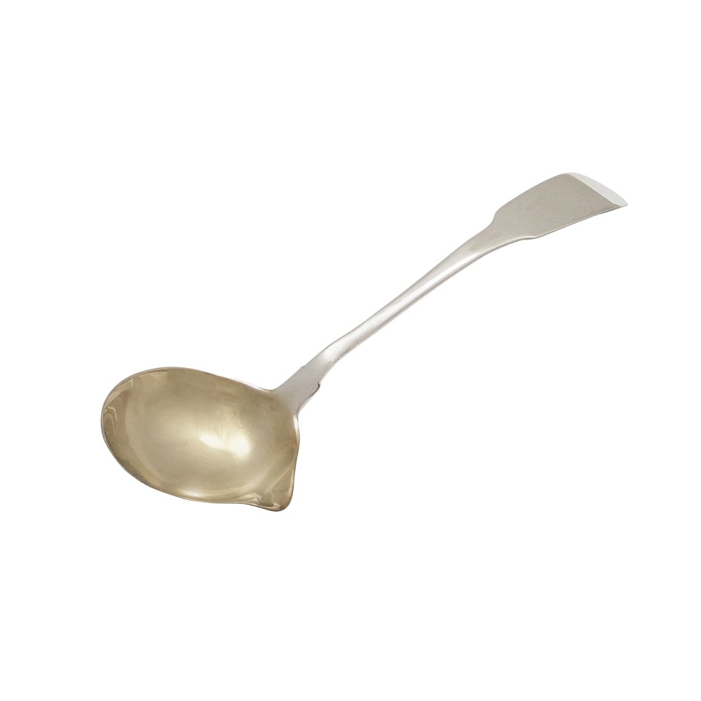 Antique Georgian Irish Sterling Silver Sauce Ladle - Dublin 1812