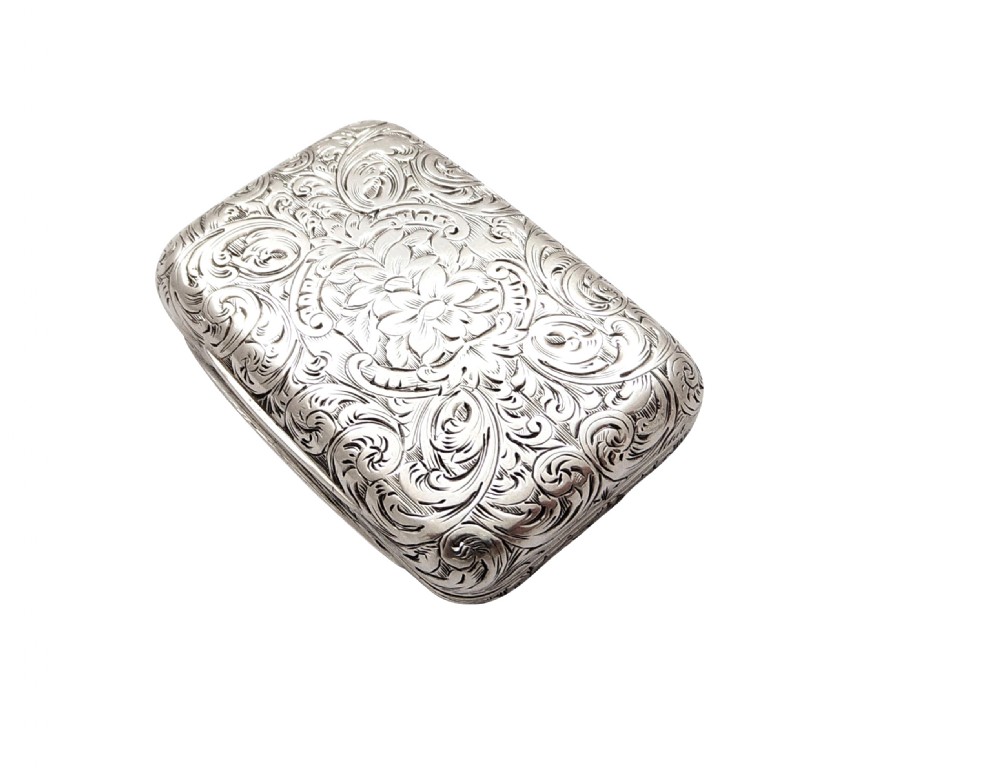 Antique Victorian Sterling Silver Vinaigrette 1856 View VII
