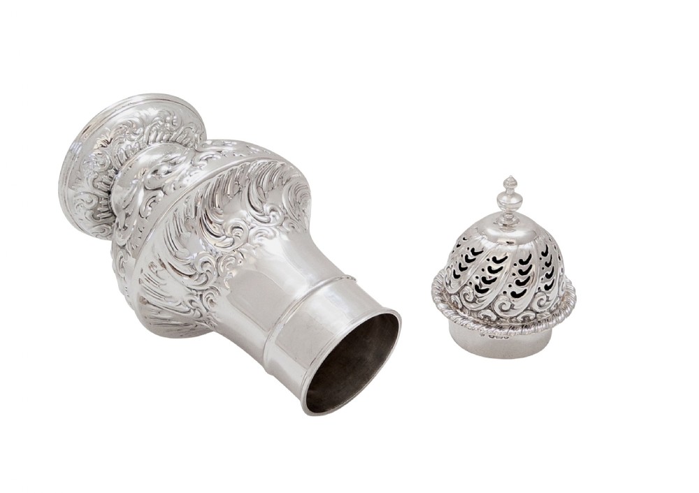 Antique Victorian Sterling Silver Sugar Caster / Shaker 1897 View VI