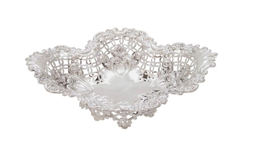 Antique Sterling Silver Bon-Bon Dish  1913 View II