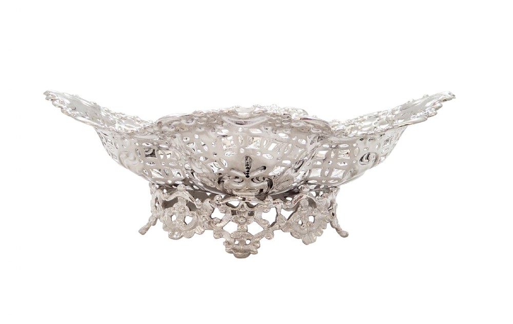 Antique Sterling Silver Bon-Bon Dish  1913 View IV