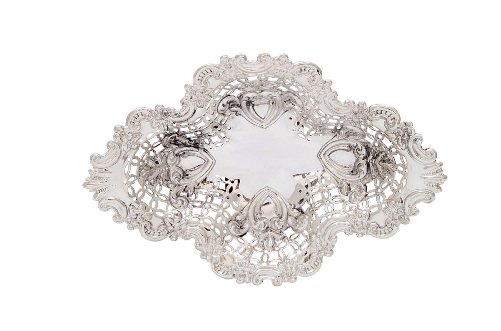 Antique Sterling Silver Bon-Bon Dish  1913 View V