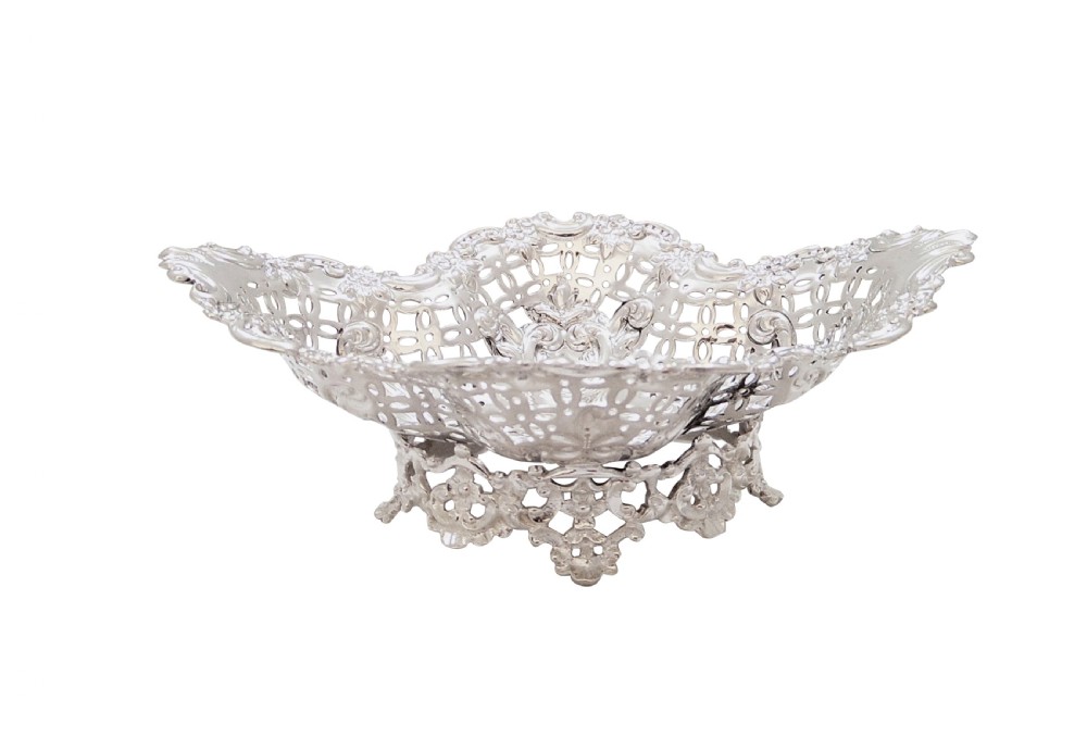 Antique Sterling Silver Bon-Bon Dish  1913 View VIII