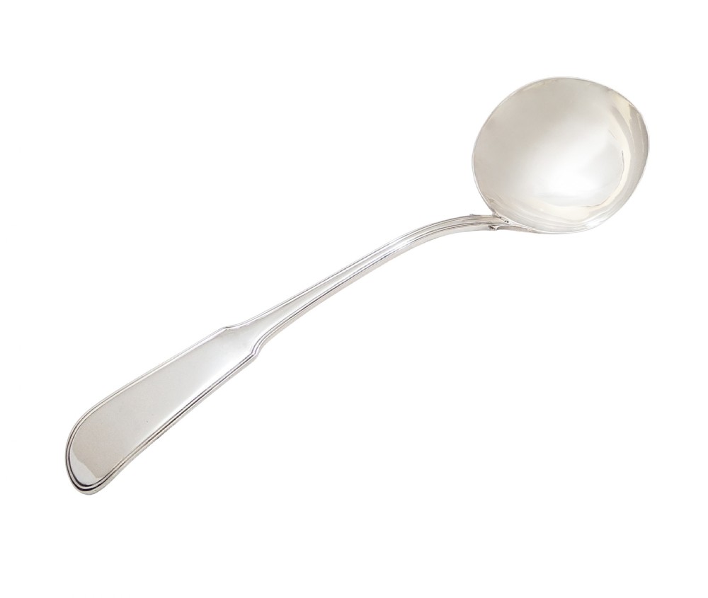 Antique Georgian Sterling Silver Soup Ladle - 1811 View V
