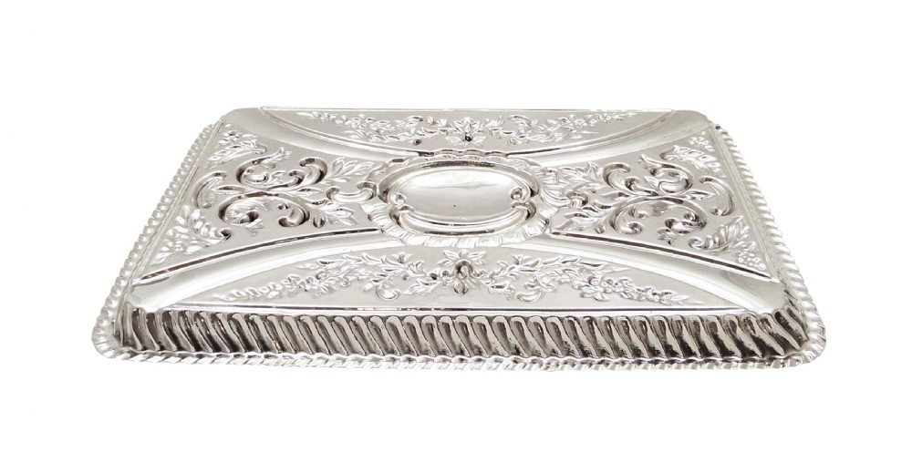 Antique Victorian Sterling Silver Dressing Tray 1898 View III