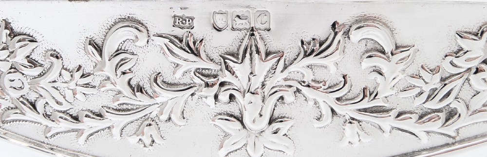 Antique Victorian Sterling Silver Dressing Tray 1898 View IV